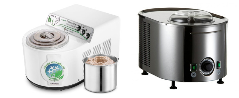 gelatiere autorefrigeranti Lello 4080 Musso Lussino e De Longhi ICK5000